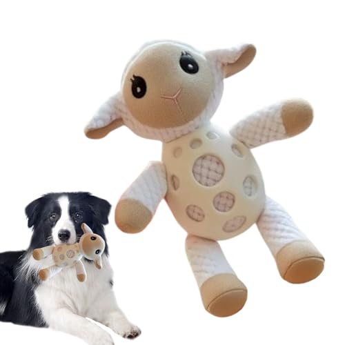 Riaisttd Puppy Chewing Toys Teething, Cute Bunny Lamb Squeaky Plush, 30x26cm, Soft Interactive Dog Doll, Engaging Sound Toy, Cozy Home Décor for Indoor and Outdoor Play von Riaisttd