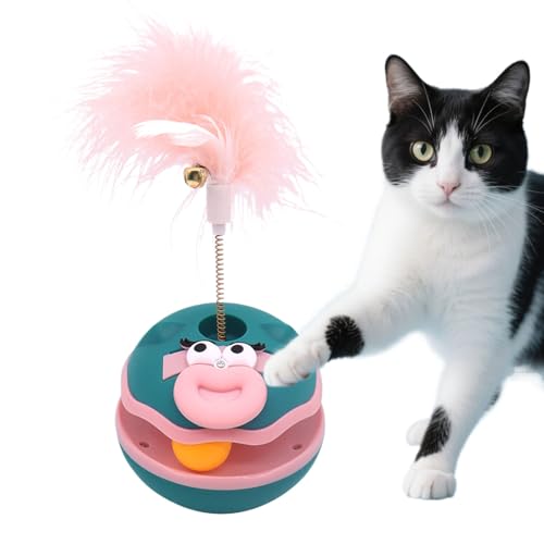 Riaisttd Rolling Cat Toy, Cartoon Ball Interactive Cat Toys, Stimulating Kitten Exercise Accessory, 7.48x3.54 Inches, for Fun Indoor Entertainment, Keeps Pets Active and Engaged at Home Riaisttd Rolling Cat Toy, Cartoon Ball Interactive Cat Toys, Stimulating Kitten Exercise Accessory, 7.48x3.54 Inches, for Fun Indoor Entertainment, Keeps Pets Active and Engaged at Home von Riaisttd