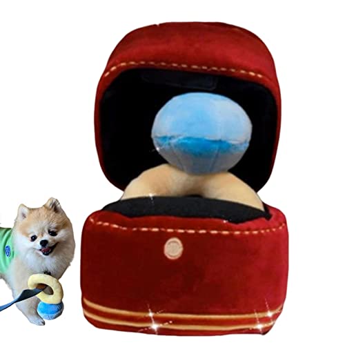 Rianpesn Diamond Ring Set Interaktives Hundespielzeug | Love Diamond Ring Case Gefülltes Haustier-Kauspielzeug | Sounds Puppies Kids Cute Soft Dog Bitter Interessiertes Spielzeug von Rianpesn