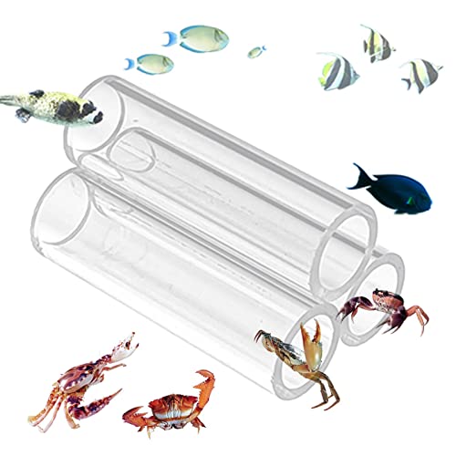 Rianpesn Garnelen-Zuchtröhrchen - Aquarium Acrylunterstand für kleine Garnelen,Versteckrohr, transparenter Lebensraum für Aquarium, Garnelenhaus, Verstecknest von Rianpesn