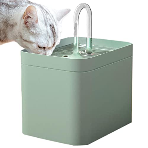 Rianpesn Katzenwasserspender, Automatischer, leiser Trinkbrunnen für Haustiere, Katzentrinkbrunnen, 1,5 l, automatischer Trinkbrunnen für Katzen, Vögel, Hunde von Rianpesn
