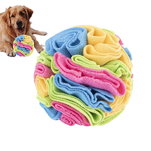 Rianpesn Pet Snuffle Ball Spielzeug | Leckerli spendendes interaktives Hundespielzeug - Dog Treat Ball Dog Snuffle Toys Interactive Dog Ball Schnüffelmatte Pad Dog Puzzle Toys für das Training von Rianpesn