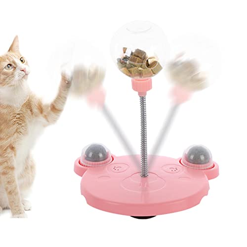 Katzenspielzeug Spring Tumbler Ball, Futterstation für Katzen – Katzenkugel, Drehteller für kleine Hunde, Katzen, Welpen, als Geschenk von Richolyn