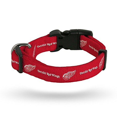 Rico Industries Detroit Red Wings NHL Team Farbe Polyester Pet Halsband (S-L), rot, Large von Rico Industries