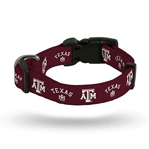 Rico Texas A&M Aggies Hundehalsband, Nylon, verstellbar, 35,6–50,8 cm, Größe M von Rico