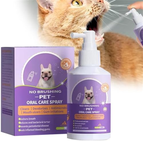 Sofenthiss - Sofenthiss Teeth Cleaning Spray for Dogs & Cats,Pet Clean Teeth Spray,Pet Oral Care Spray,Pet Oral Spray Clean Teeth,Pet Breath Freshener Spray Care Cleaner,Teeth Cleaner for Dogs (1 Pcs) von Rietoiu