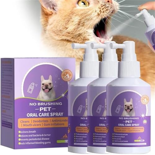 Sofenthiss - Sofenthiss Teeth Cleaning Spray for Dogs & Cats,Pet Clean Teeth Spray,Pet Oral Care Spray,Pet Oral Spray Clean Teeth,Pet Breath Freshener Spray Care Cleaner,Teeth Cleaner for Dogs (3 Pcs) von Rietoiu