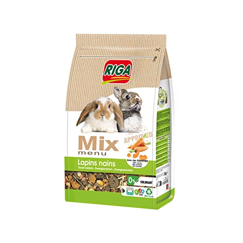 Mix Zwergkaninchen 3kg Karotte von Riga