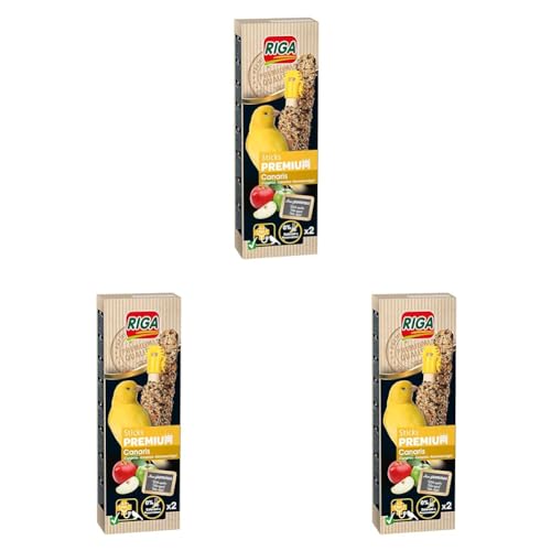 Premium Barrites Kanarienvogel Apfel, 2 Sticks, insgesamt 60 g (Packung mit 3) von Riga