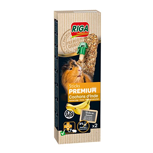 Premium Riegel Meerschweinchen, 2 Sticks, 1 Packs, insgesamt 110 g von Riga