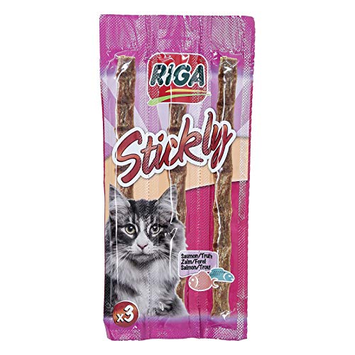 Riga Cat Stickly X3 Fish Nassfutter für Katzen, 15 g von Riga