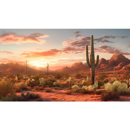 Riivvdise Hintergrund für Wüstenreptilien, Habitat, Sonnenuntergang, Wüstenlandschaft, Saguaro, Kaktus, Gobi-Pflanzen, Terrarium, Hintergrund, Sonnenuntergang, Himmel, robustes Gelände, Wüstenfarben, von Riivvdise