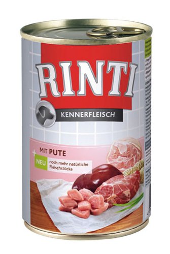 24er Pack Rinti Pur Kennerfleisch Pute 400g von Rinti