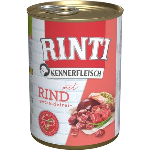 24er Pack Rinti Pur Kennerfleisch Rind 400g von Rinti