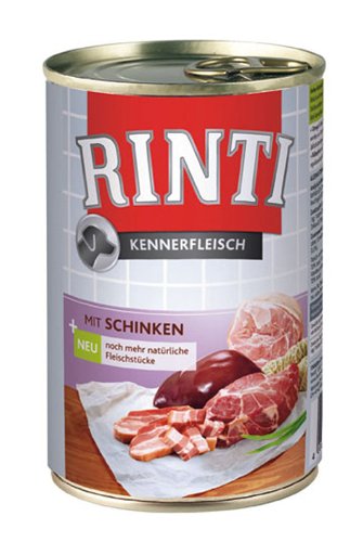 24er Pack Rinti Pur Kennerfleisch Schinken 400g von Rinti