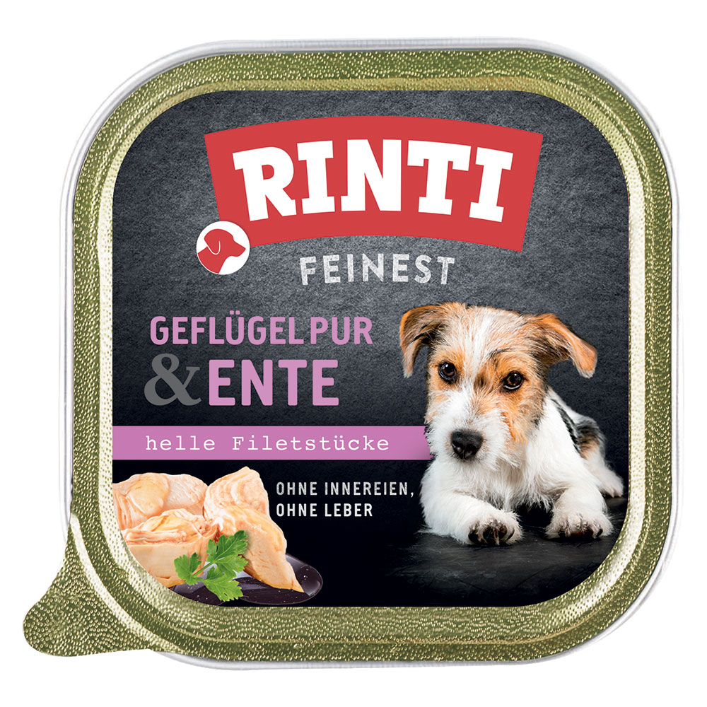 Megapack RINTI Feinest Schälchen 44 x 150 g - Geflügel pur & Ente Megapack RINTI Feinest Schälchen 44 x 150 g - Geflügel pur & Ente von Rinti