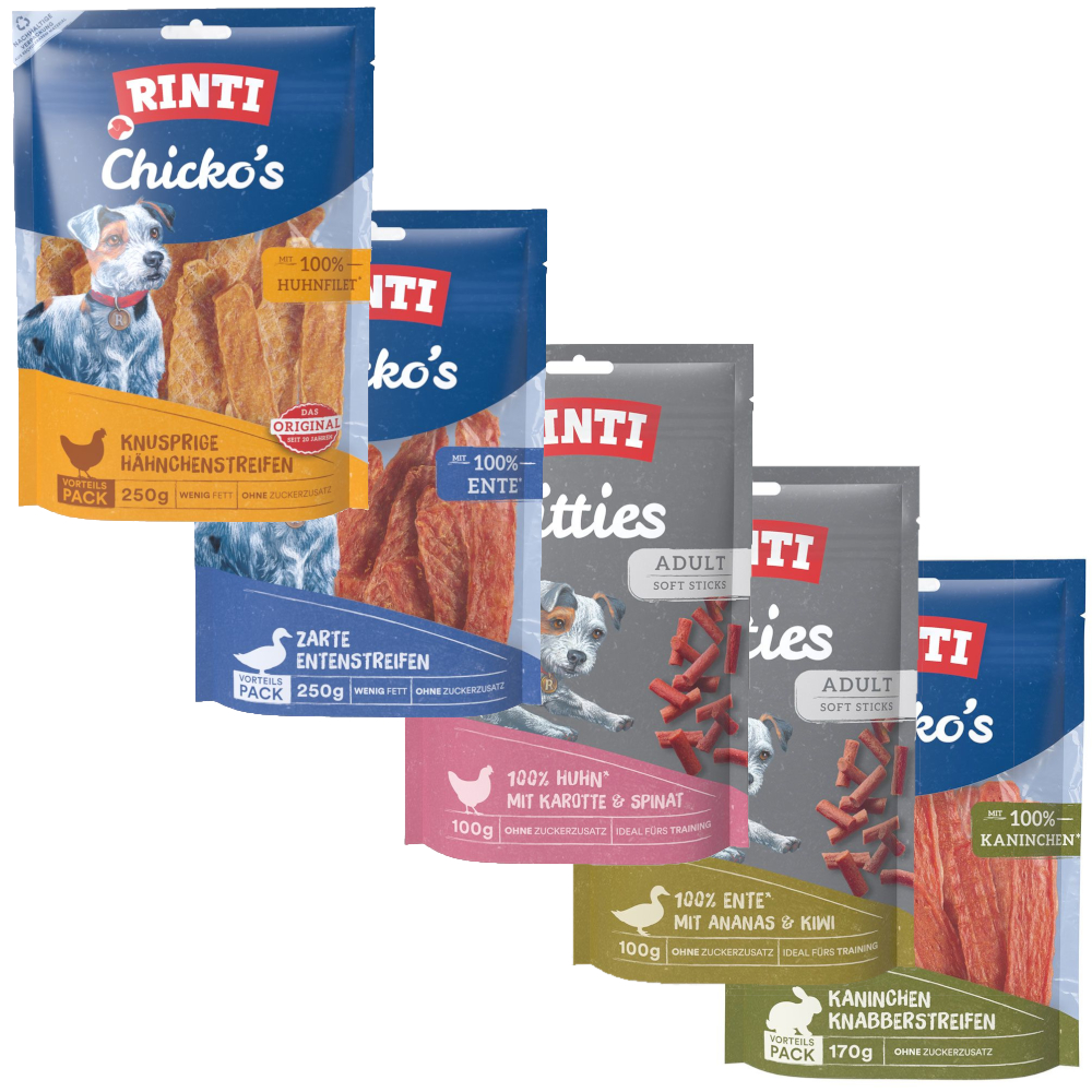 Mixpaket: 5 Sorten RINTI Snacks zum Sparpreis - 2 x 5 Sorten, 1740 g Mixpaket: 5 Sorten RINTI Snacks zum Sparpreis - 2 x 5 Sorten, 1740 g von Rinti
