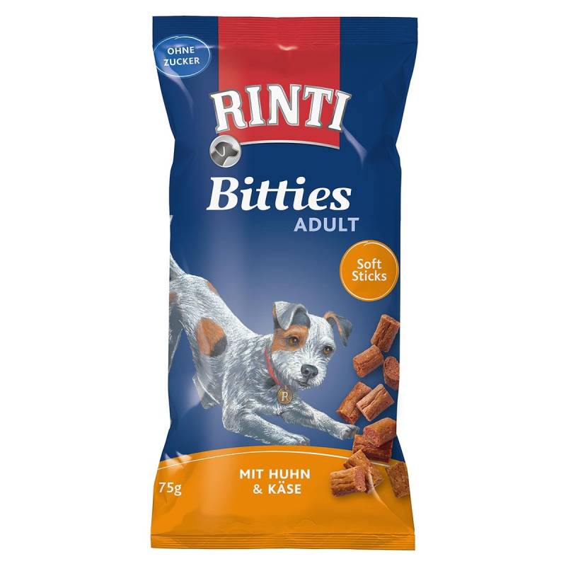 RINTI Bitties Adult Huhn und Käse 4x75g von Rinti