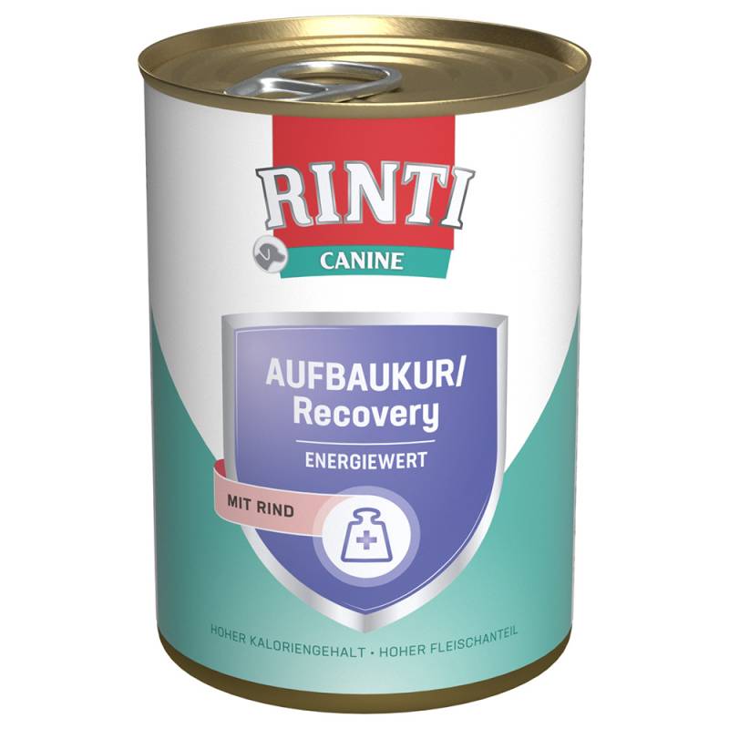 RINTI Canine Aufbaukur mit Rind 400 g - Sparpaket: 24 x 400 g von Rinti