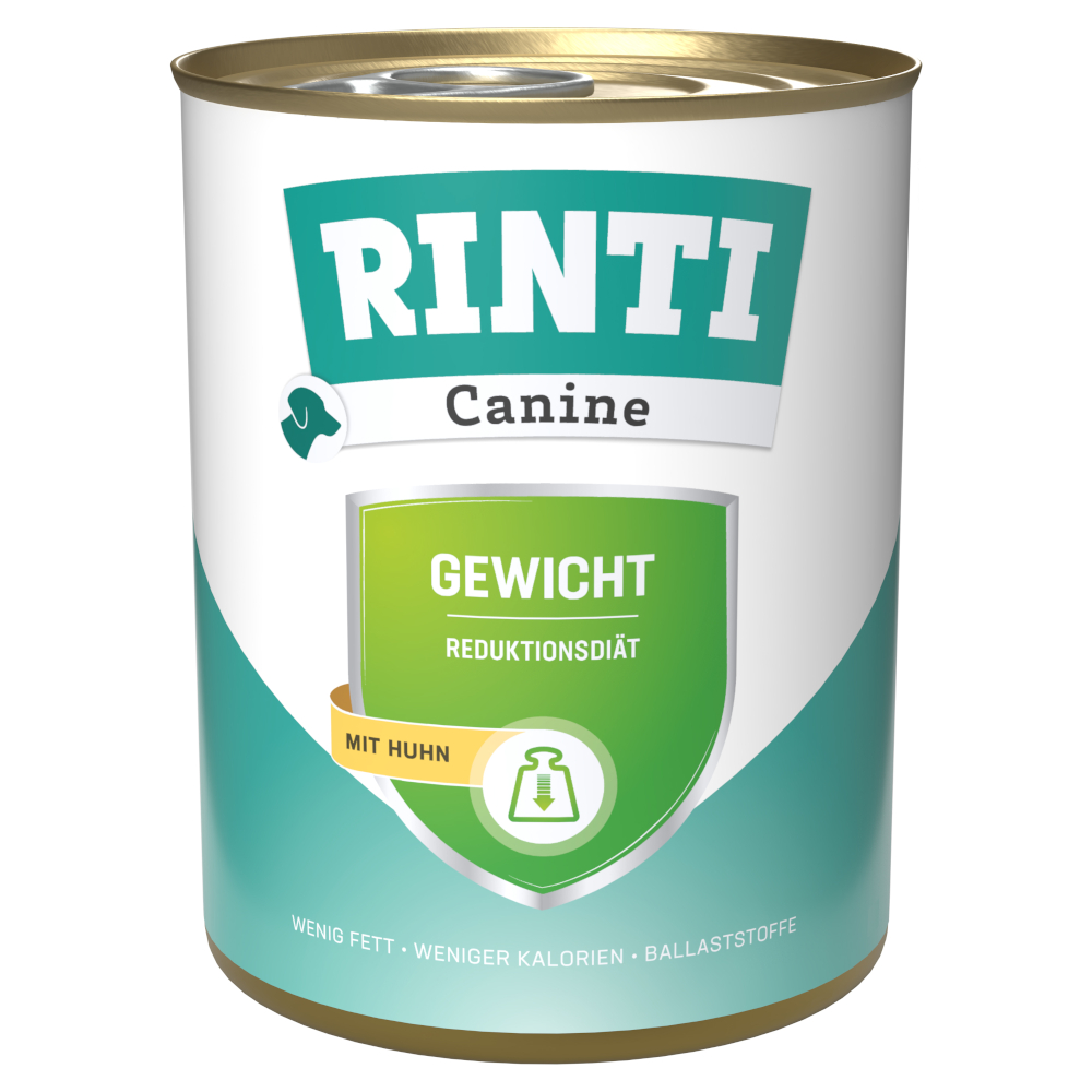 RINTI Canine Gewicht mit Huhn 800 g - 6 x 800 g von Rinti