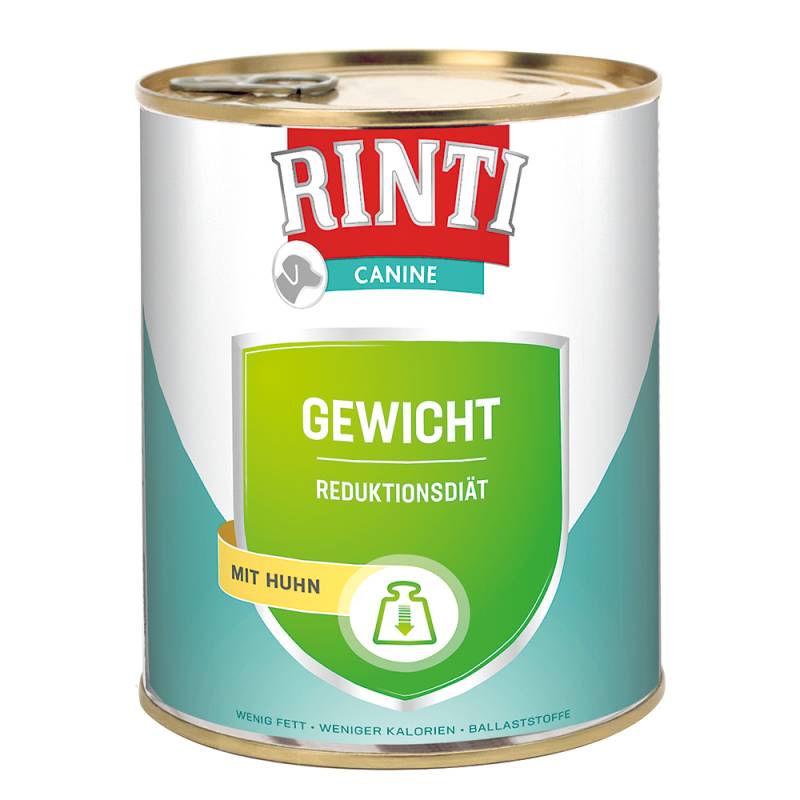 RINTI Canine Gewicht mit Huhn 800 g - 6 x 800 g von Rinti