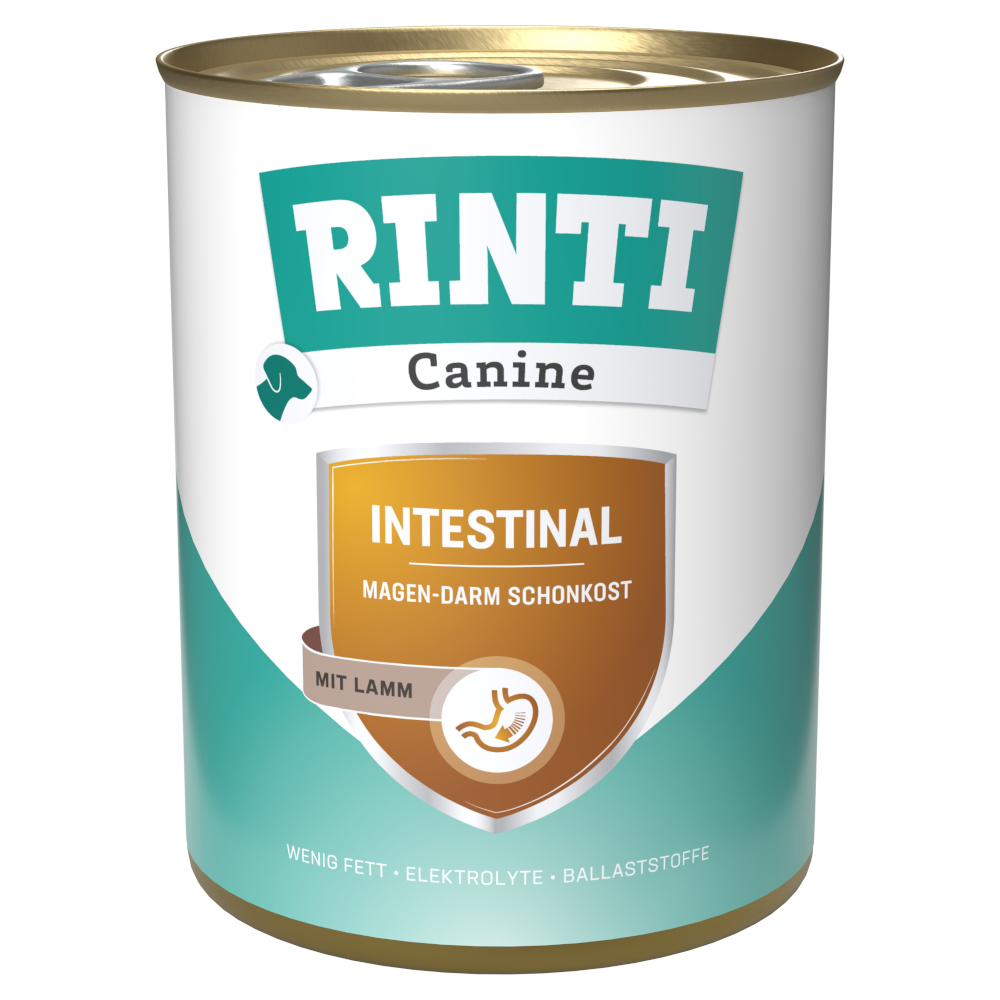 RINTI Canine Intestinal mit Lamm 800 g - Sparpaket: 24 x 800 g von Rinti