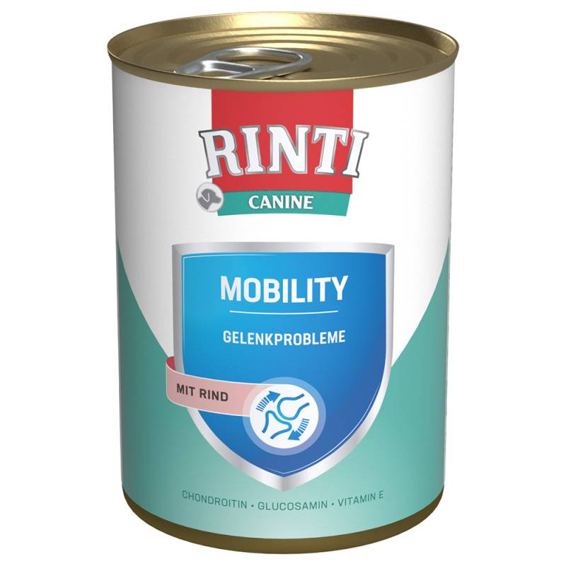 RINTI Canine Mobility mit Rind 400 g - 12 x 400 g von Rinti