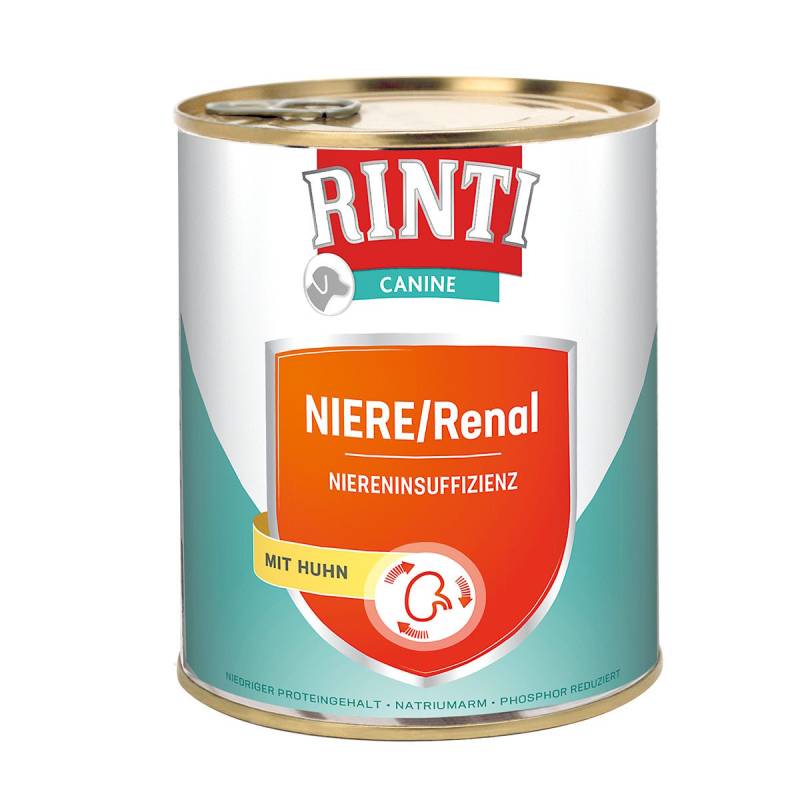 Rinti Canine Niere & Renal Huhn 6x800g von Rinti Canine