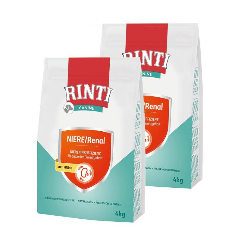 RINTI Canine Niere/Renal Huhn Trockenfutter 2x4kg von Rinti