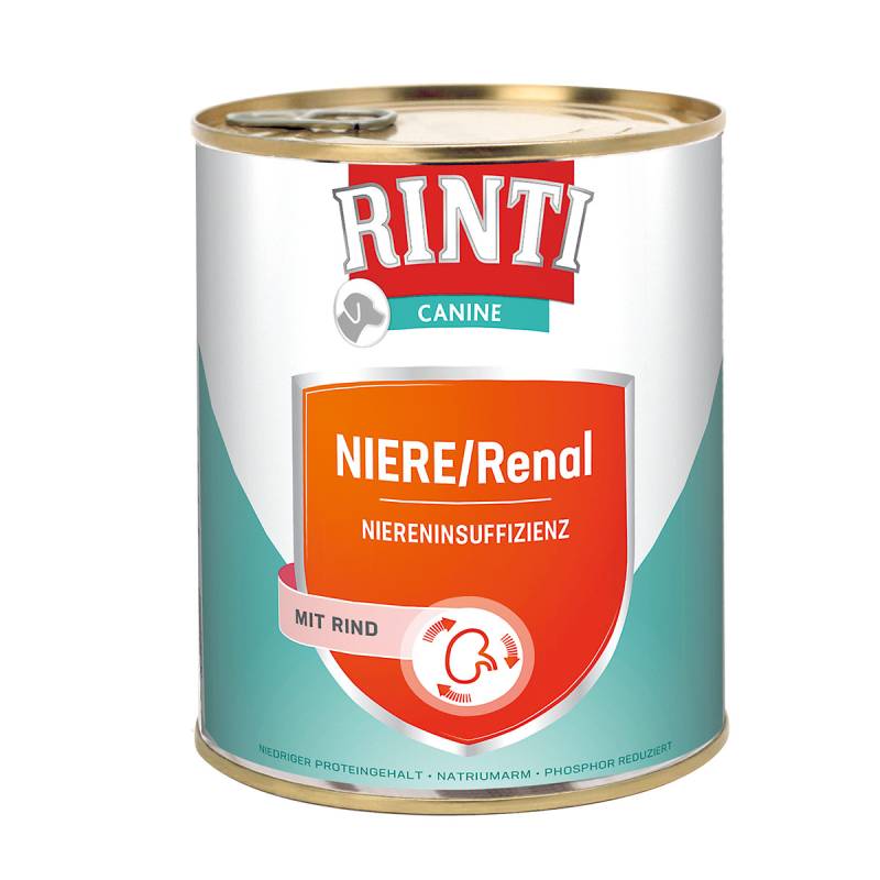 Rinti Canine Niere & Renal Rind 12x800g von Rinti Canine