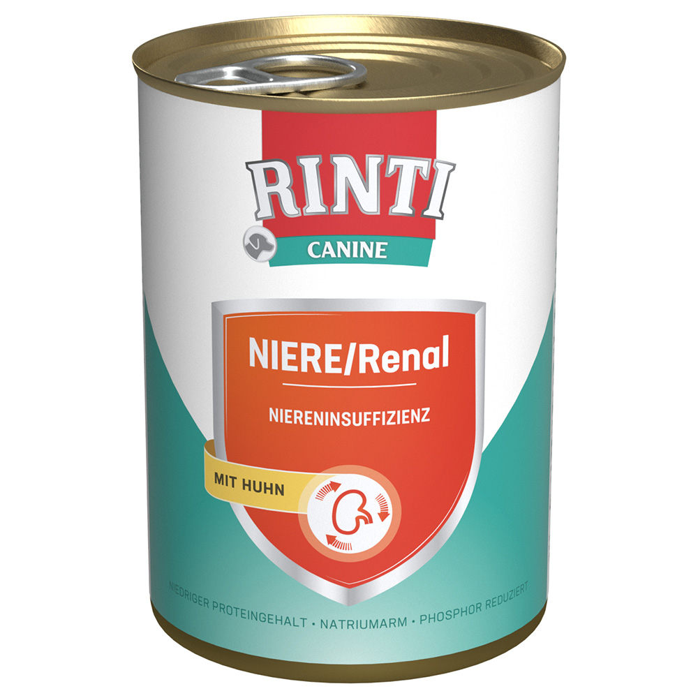 RINTI Canine Niere/Renal mit Huhn 400 g - Sparpaket: 24 x 400 g von Rinti