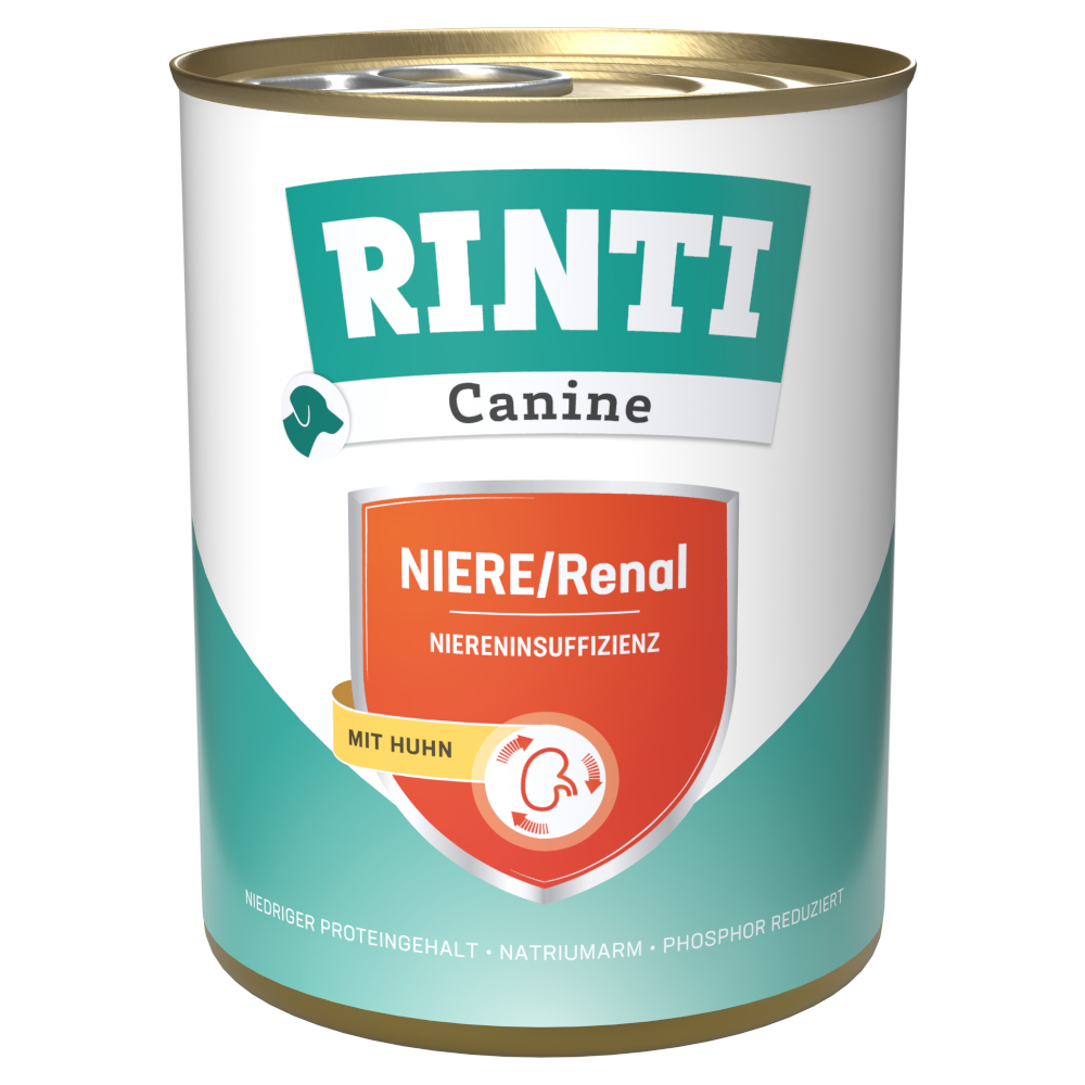 RINTI Canine Niere/Renal mit Huhn 800 g - Sparpaket: 24 x 800 g von Rinti