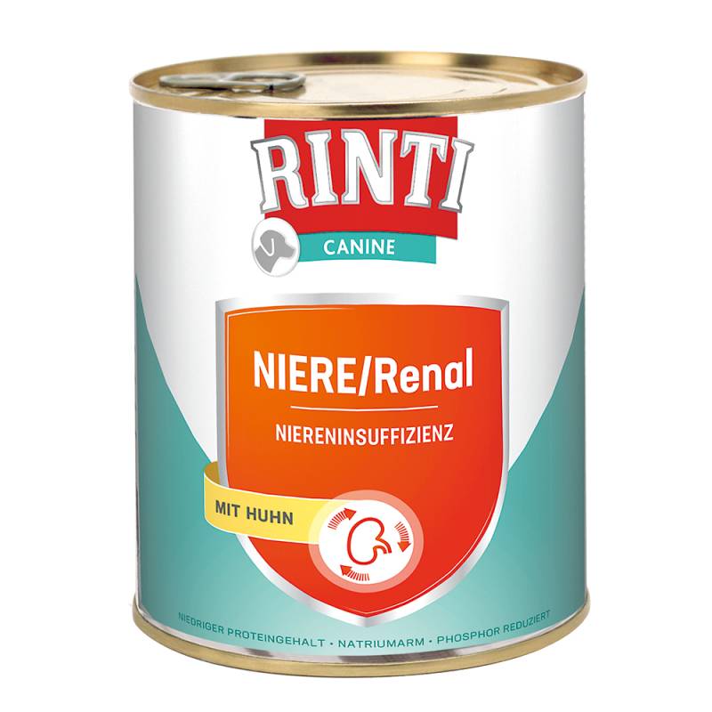 RINTI Canine Niere/Renal mit Huhn 800 g - 6 x 800 g von Rinti