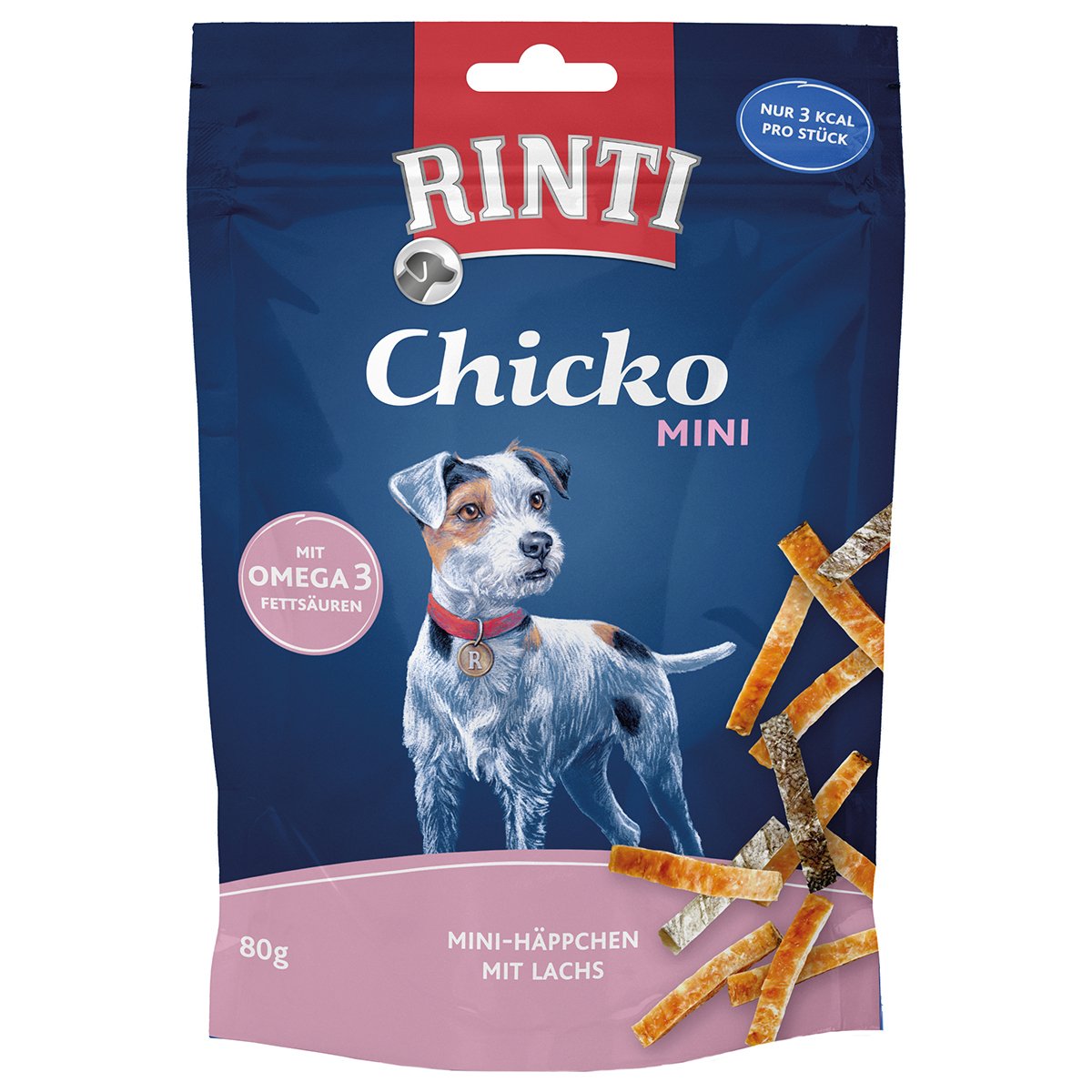 RINTI Chicko Mini Häppchen mit Lachs 6x80g von Rinti