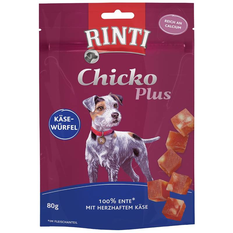 RINTI Chicko Plus Käsewürfel mit Ente 6x80g von Rinti