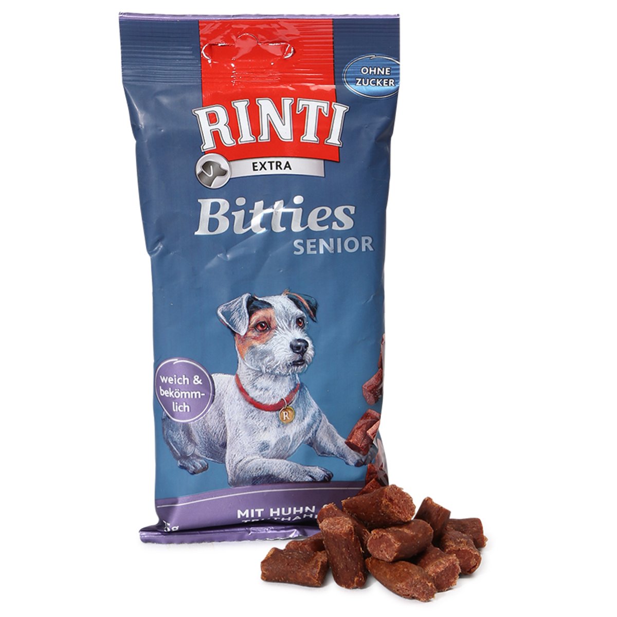 RINTI Extra Bitties Senior Huhn & Truthahn 4x75g von Rinti