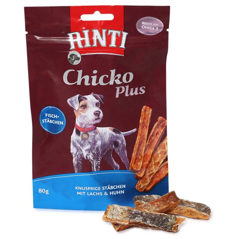 RINTI Extra Chicko Plus Fischstäbchen mit Lachs & Huhn 6x80g von Rinti