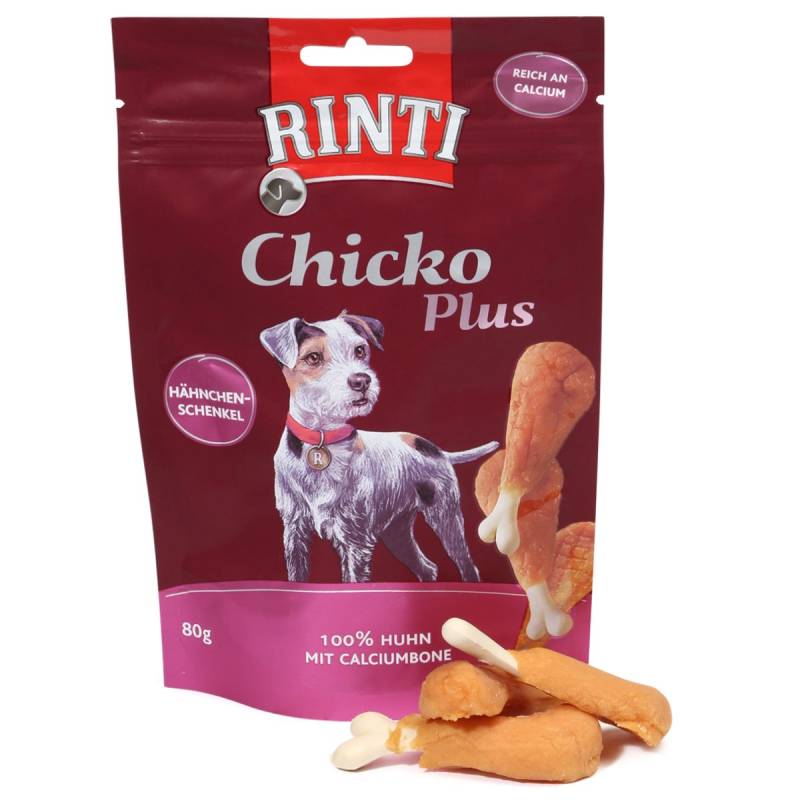 RINTI Extra Chicko Plus Hähnchenschenkel mit Calcium 6x80g von Rinti