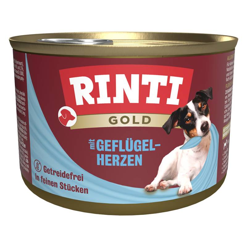 RINTI Gold 12 x 185 g - Geflügelherzen von Rinti