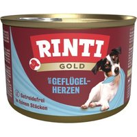 RINTI Gold Adult Geflügelherzen 24x185 g von Rinti