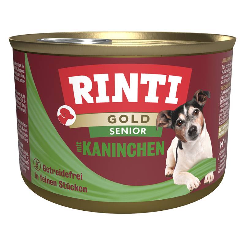 RINTI Gold Senior 12 x 185 g - Kaninchen von Rinti