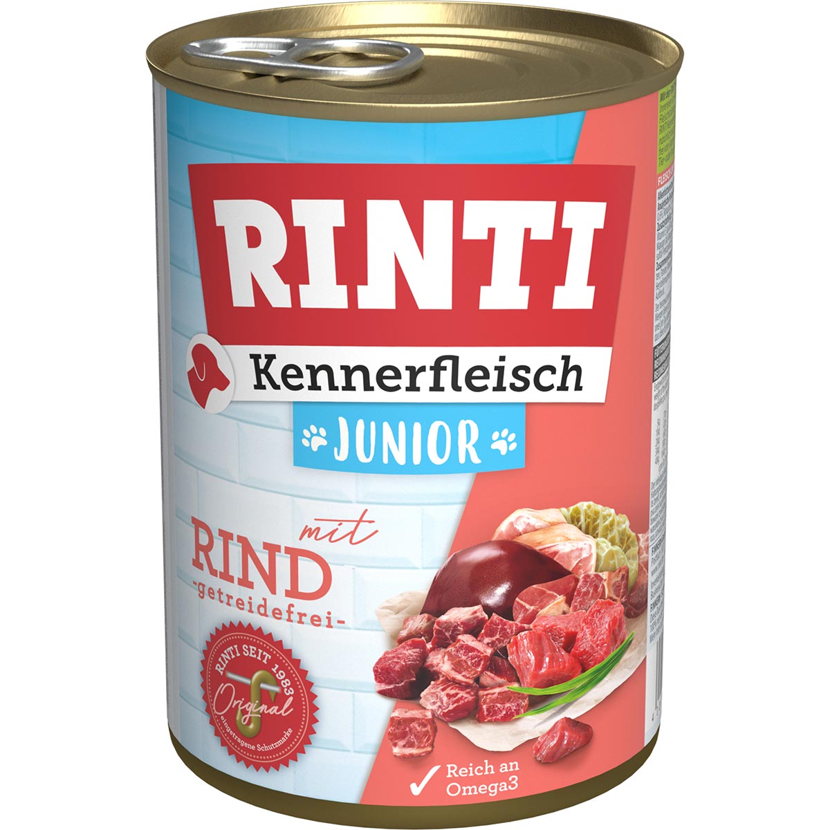 Rinti Kennerfleisch Junior mit Rind 12x400g von Rinti