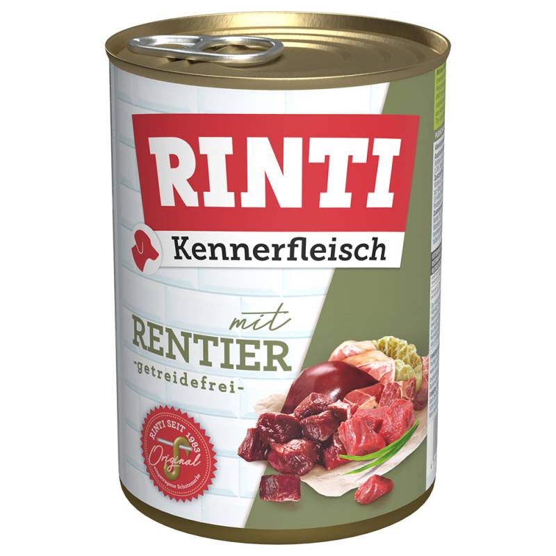 RINTI Kennerfleisch 6 x 400 g - Rentier von Rinti