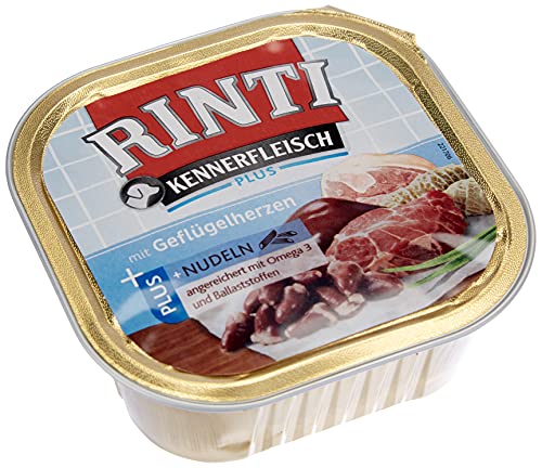 RINTI Kennerfleisch Geflügelherzen + Nudeln 9 x 300 g von Rinti