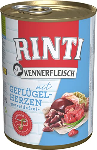 RINTI Kennerfleisch Geflügelherzen 24 x 400 g von Rinti