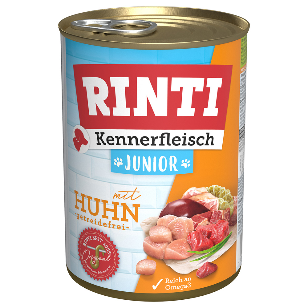 RINTI Kennerfleisch Junior - 6 x 400 g Huhn von Rinti