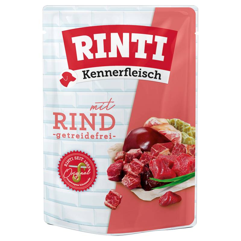 RINTI Kennerfleisch Pouches 10 x 400 g - Rind von Rinti