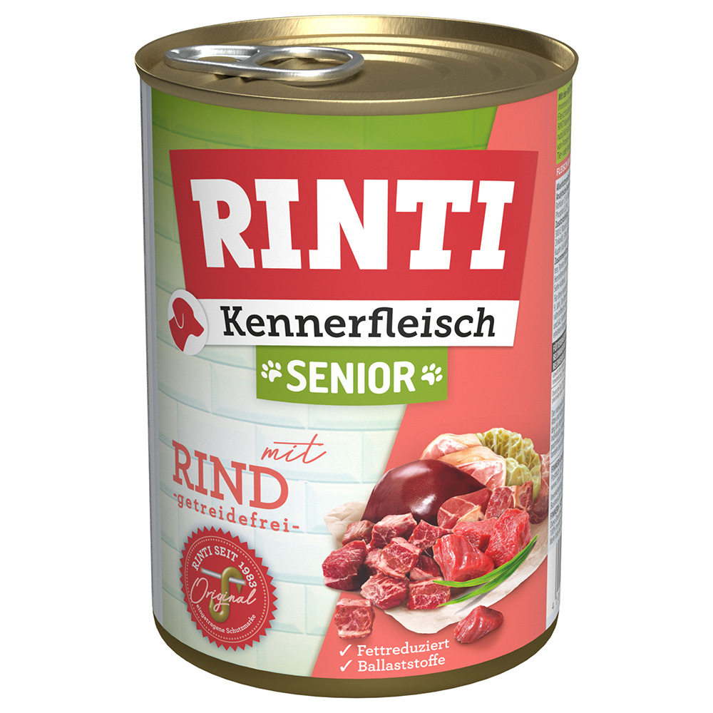 RINTI Kennerfleisch Senior - 12 x 400 g Rind von Rinti