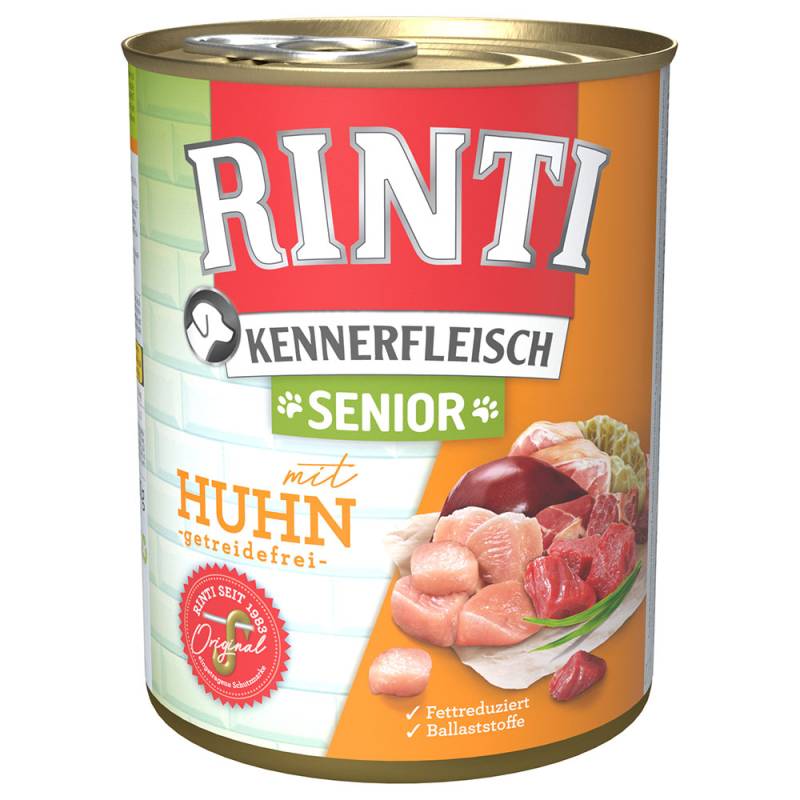 RINTI Kennerfleisch Senior - 6 x 800 g Huhn von Rinti