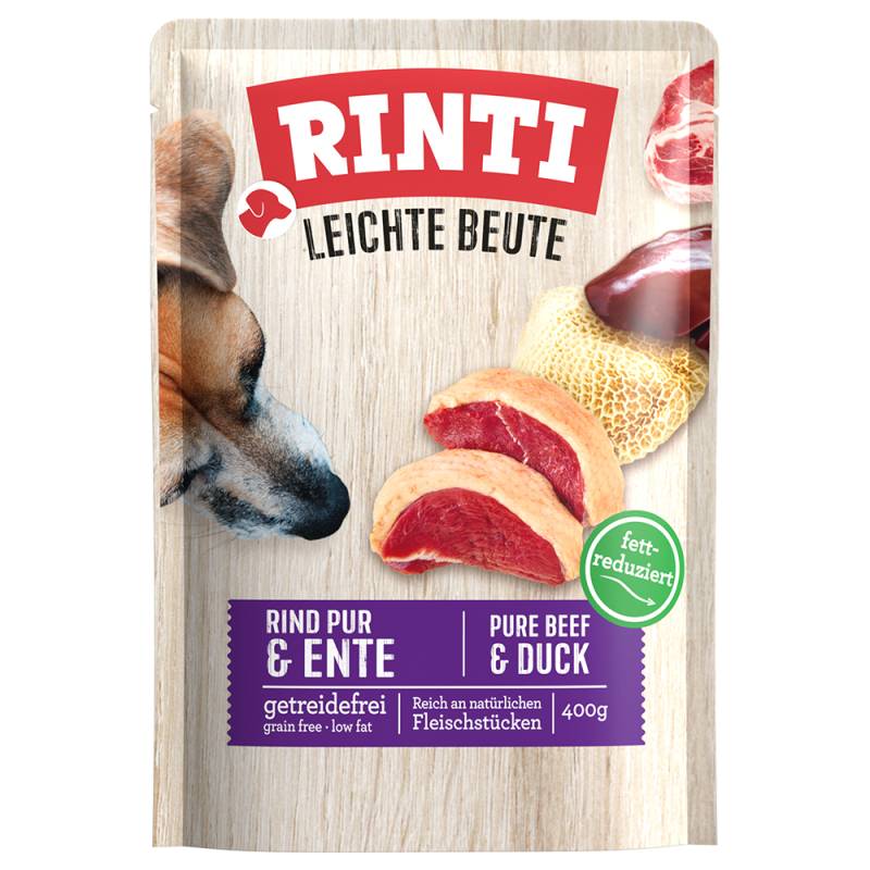 RINTI Leichte Beute 10 x 400 g - Rind Pur & Ente von Rinti